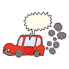 cartoon car with speech bubble N27