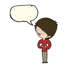 cartoon shocked woman with speech bubble N70