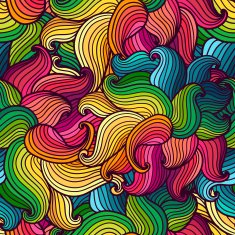Hand drawn wavy background