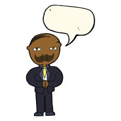 cartoon old man with mustache speech bubble N22