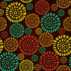 Decorative seamless texture with circle elements
