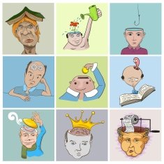 Vector concepts Caricature people