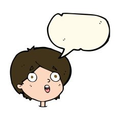cartoon amazed expression with speech bubble N7