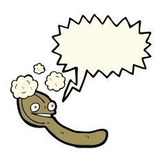 cartoon spoon with speech bubble N7