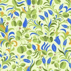 seamless pattern bright floral ornament modern