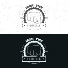 Badge symbol or logotype with hand N3