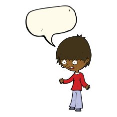 cartoon stressed out woman with speech bubble N15