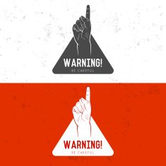 Badge symbol or logotype with hand N25