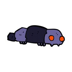 comic cartoon insect