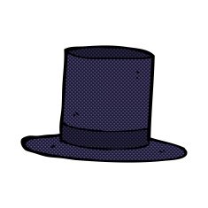 comic cartoon top hat