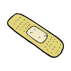 comic cartoon medical plaster