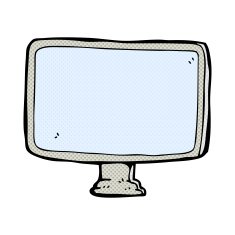 comic cartoon computer screen