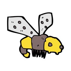 comic cartoon bee N2