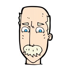 comic cartoon annnoyed old man