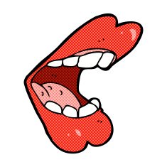 comic cartoon mouth