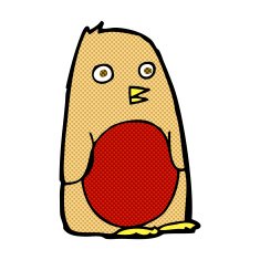 comic cartoon robin