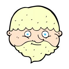 comic cartoon bearded man