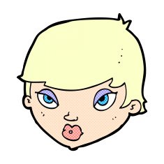 comic cartoon unimpressed woman