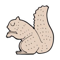 comic cartoon squirrel