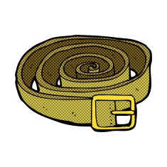 comic cartoon leather belt N2