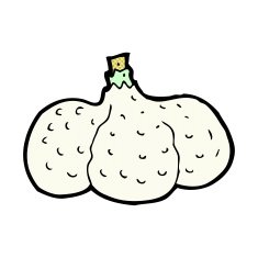 comic cartoon garlic