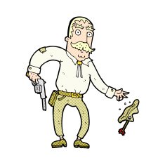comic cartoon wild west cowboy