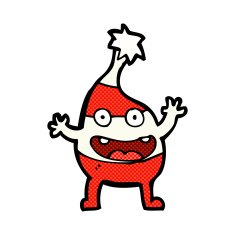 comic cartoon funny christmas creature N2