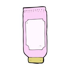 comic cartoon lotion