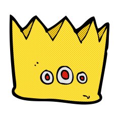 comic cartoon crown