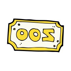 comic cartoon zoo sign