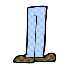 comic cartoon legs N2