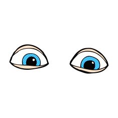 comic cartoon eyes