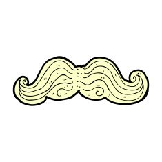 comic cartoon mustache