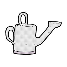 watering can comic cartoon N2