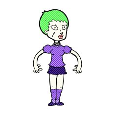 comic cartoon zombie monster woman