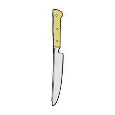 comic cartoon kitchen knife N2