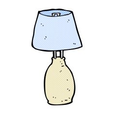 comic cartoon lamp