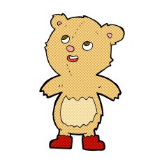 comic cartoon teddy bear N6
