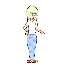 comic cartoon woman explaining N2