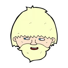 comic cartoon bearded man N2