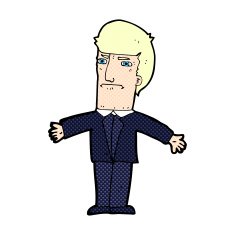 comic cartoon annoyed boss
