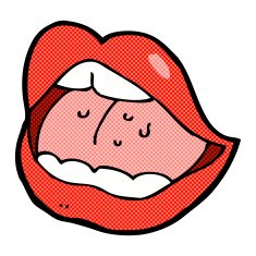 comic cartoon open mouth N2