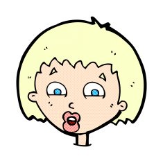 comic cartoon shocked expression