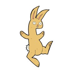 funny comic cartoon rabbit N2