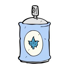 comic cartoon fragrance spray