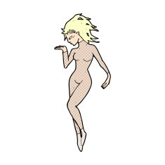 comic cartoon future space woman