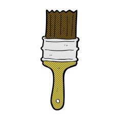 comic cartoon paint brush N2