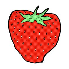 comic cartoon strawberry N5