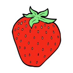 comic cartoon strawberry N6