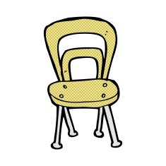 comic cartoon chair